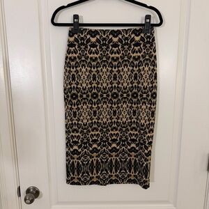 New York & Company Leopard Print Pencil Skirt